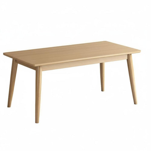 Hardwood Dining Table and Chair Set, Nordic Minimalist Rectangular, Modern Kitchen