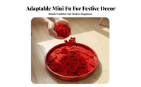 Mini Red Fu Sticker, Chinese Decor, Housewarming, Ceremony, Random Assortment