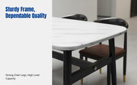 Rectangular Marble Pattern Dining Table, Modern Minimalist, Home, Kitchen
