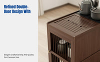 Movable Tea Table, Tea Cart, Multi-Functional Sofa Side Cabinet, Boiling Water Station for Living Room