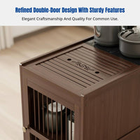 Movable Tea Table, Tea Cart, Multi-Functional Sofa Side Cabinet, Boiling Water Station for Living Room