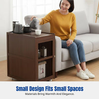 Movable Tea Table, Tea Cart, Multi-Functional Sofa Side Cabinet, Boiling Water Station for Living Room