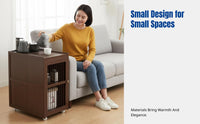 Movable Tea Table, Tea Cart, Multi-Functional Sofa Side Cabinet, Boiling Water Station for Living Room