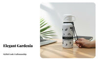 Gardenia Insulated Bottle, 316 Stainless Steel, Portable, High Capacity, Student