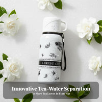 Gardenia Insulated Bottle, 316 Stainless Steel, Portable, High Capacity, Student