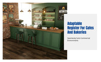 Retro Coffee Bar Counter, Reception Desk, Cashier Station, Modern Commercial Space, Ideal for Cafe, Bakery, Milk Tea Shop