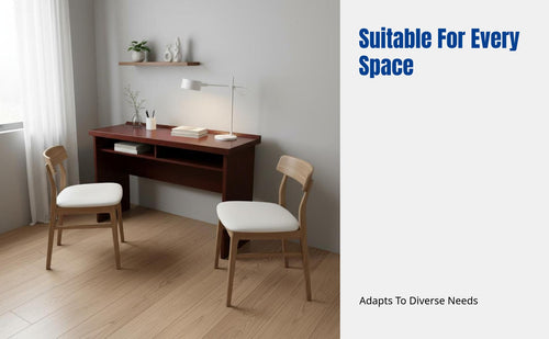 Conference Table and Chair Set, Rectangular Meeting Desk, Wood Veneer Surface, Office Training Room