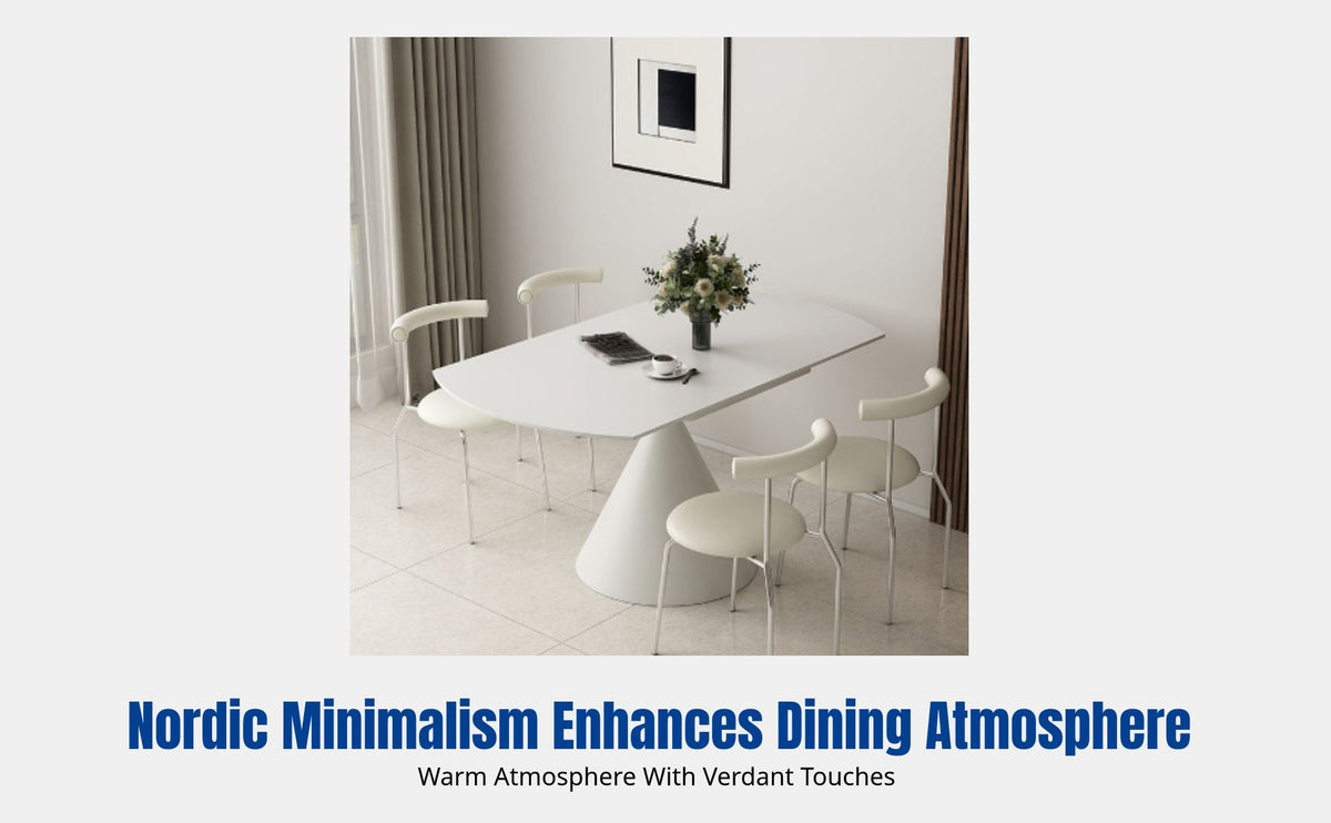 Cream Design Sintered Stone Dining Table, Rotating, Extendable, Folding, Square to Round, Modern Minimalist for Home
