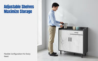 Sideboard Cabinet, Modern Minimalist Tea Cabinet, Multi-Functional Storage for Living Room, Office, Dining Room