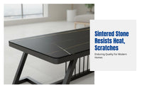 Modern Sintered Stone Coffee Table, Nordic Minimalist, Living Room, Small Apartment, Luxury Set