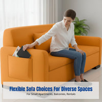 Living Room Sofa, Storage Couch for Small Spaces, Modern Minimalist, Apartment, Office, Balcony, Shop