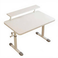 Hand Crank Adjustable Desk, Kids Study Table and Chair Set, Ergonomic Office Desk for Home Study Room