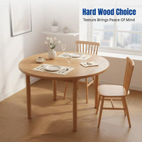 Dining Table, Solid Wood, Convertible Square to Round, Modern Minimalist, Multi-Functional, Small Space, Home Use