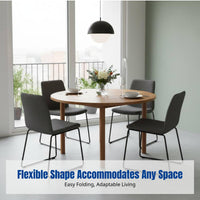 Dining Table, Solid Wood, Convertible Square to Round, Modern Minimalist, Multi-Functional, Small Space, Home Use
