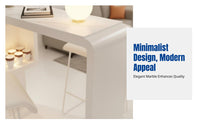 Modern Minimalist Bar Table, High Foot Console, Faux Marble Top, Living Room Divider, Home Lounge