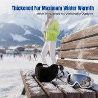 Faux Fur Face Cover, Thickened Warm for Winter, Windproof Cold-Resistant, Outdoor Cycling, Skiing, Stylish for Women