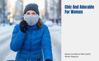 Faux Fur Face Cover, Thickened Warm for Winter, Windproof Cold-Resistant, Outdoor Cycling, Skiing, Stylish for Women