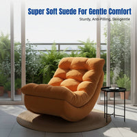 Lazy Sofa Chair, Moon Recliner, Ergonomic Lounge Chair for Adults, Balcony, Living Room, Adjustable Angle, Comfortable Modern Design