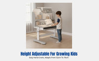 Children's Study Desk & Chair Set, Adjustable Height, Ergonomic Writing Table, Modern Simple Design