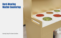 Buffet Condiment Station, Hot Pot Sauce Counter, Restaurant Seasoning Display Table, Multi-Compartment Design