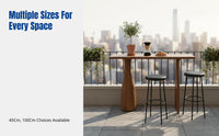 Wabi-Sabi Solid Wood Bar Table, Minimalist High Stool Table, Living Room Divider, Wall-Mounted, Creative Cafe Counter