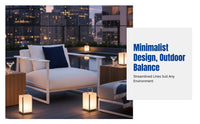 Outdoor Sofa Set, Stainless Steel Patio Furniture, Waterproof & Sun-Resistant Nordic Design, Garden Terrace Hotel Lounge