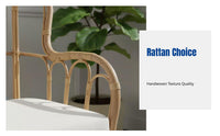 Rattan Sofa, Outdoor Double Chair, Southeast Asian Style, Courtyard Leisure Furniture Set