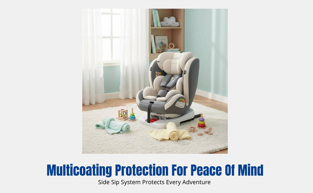 Car Infant Seat, 360° Rotating, ISOFIX & Latch, Adjustable Recline, Cotton Cover, Side Impact Protection, Universal Fit
