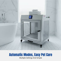 Pet Dryer, Quiet, Large Capacity, Automatic, Cat Grooming, Sterilization