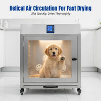 Pet Dryer, Quiet, Large Capacity, Automatic, Cat Grooming, Sterilization