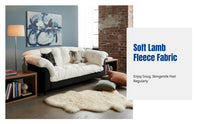 Vintage Fabric Sofa, Minimalist Italian Design, Double Seat, Straight Row, Small Apartment, Living Room, Elderly, Soft Lambswool, High Resilience Sponge