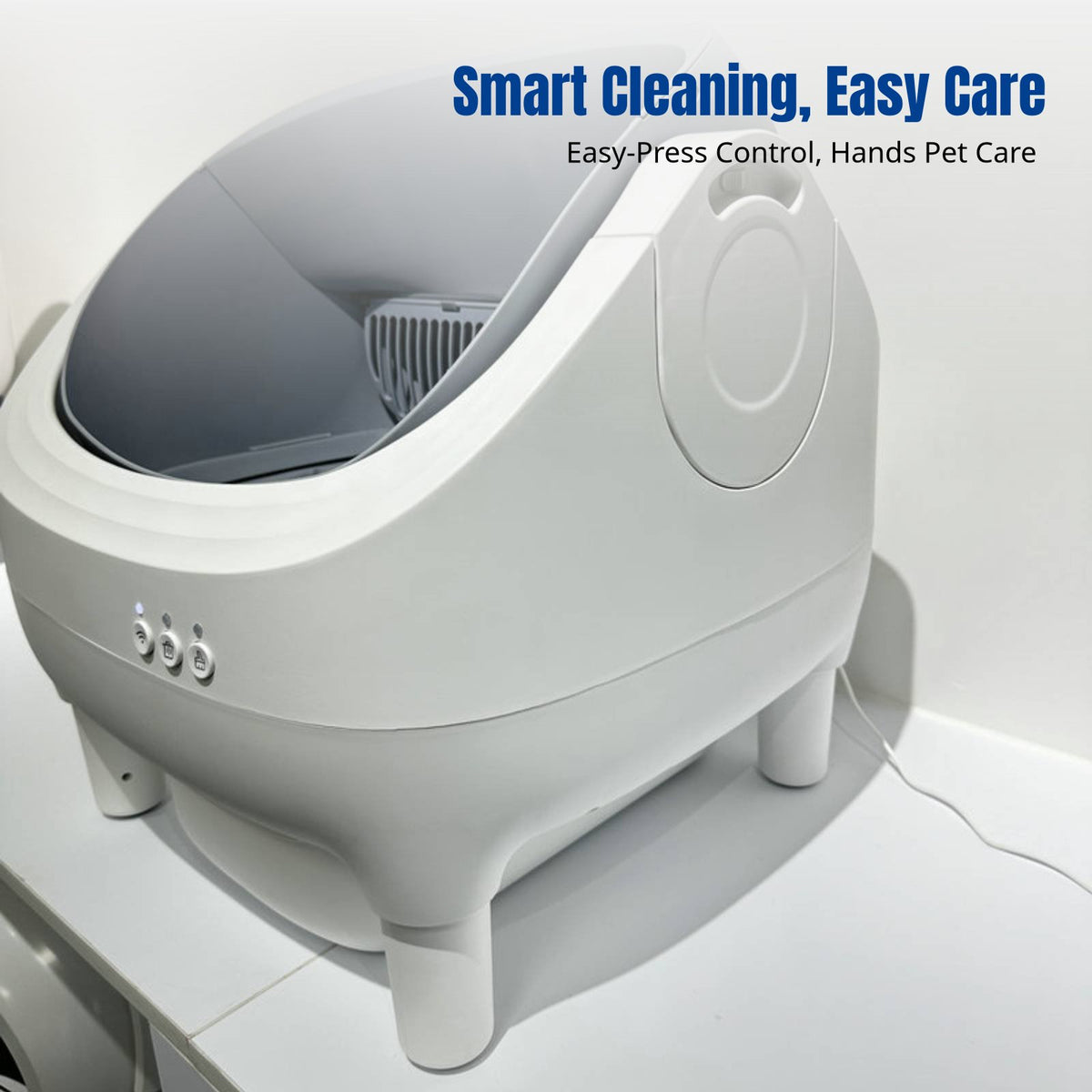 Automatic Cat Litter Box, Enclosed Electric Toilet, Odor Control, Smart Cleaning