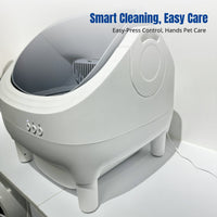 Automatic Cat Litter Box, Enclosed Electric Toilet, Odor Control, Smart Cleaning