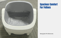 Automatic Cat Litter Box, Enclosed Electric Toilet, Odor Control, Smart Cleaning