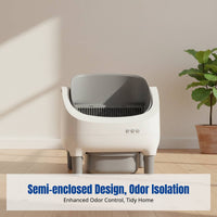 Automatic Cat Litter Box, Enclosed Electric Toilet, Odor Control, Smart Cleaning