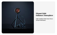 Sunset Light, RGB, Remote Control, Atmosphere Projection, Adjustable Tripod, USB