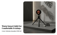 Sunset Light, RGB, Remote Control, Atmosphere Projection, Adjustable Tripod, USB