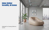 Automatic Inflatable Sofa Built-in Pump Self-Inflating Lounge Chair Quick Inflation Single Person Air Lounger for Campers, Bedroom, Camping, Beach