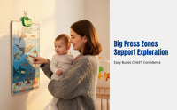Early Learning Sound Poster, Interactive Talking Chart for Babies, Bilingual Educational Wall Toy
