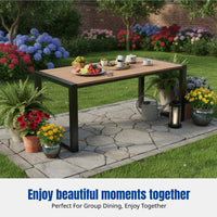 Outdoor Table and Chair Set, Metal Patio Furniture, Balcony Garden Coffee Table, Modern design