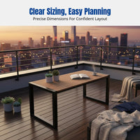 Outdoor Table and Chair Set, Metal Patio Furniture, Balcony Garden Coffee Table, Modern design