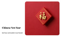 Chinese New Year Fridge Decor, Snake Year, Fu Character, Resin