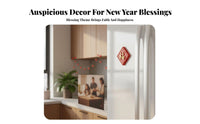 Chinese New Year Fridge Decor, Snake Year, Fu Character, Resin