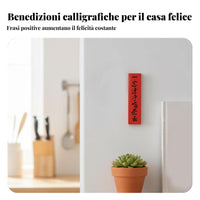 Wood Fridge Magnet Creative Chinese Design, Festive Blessing Decor