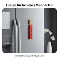 Wood Fridge Magnet Creative Chinese Design, Festive Blessing Decor