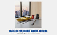 Inflatable Kayak, Lightweight Portable Fishing Boat, Solo Backpack Canoe, Accessories Included, Multi-Color, Water Activities