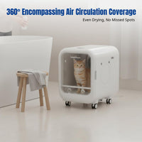 Pet Drying Box, Cat Dryer Machine, Dog Blower, Automatic, Quiet 360° Airflow, Home & Shop