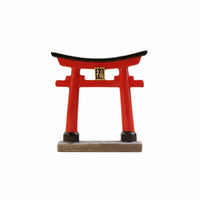 Japanese Torii Resin Miniature, Fish Bowl Scene Model, Desktop Bonsai Decor