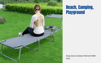 Face down Tanning Chair Foldable Sunbathing Cot with Face Hole Breathable Material Folding Sun Lounger for Patio