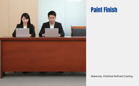 Double Seat Conference Table, Sturdy Wood Veneer, Painted, Rectangular, Meeting Room, Training Desk